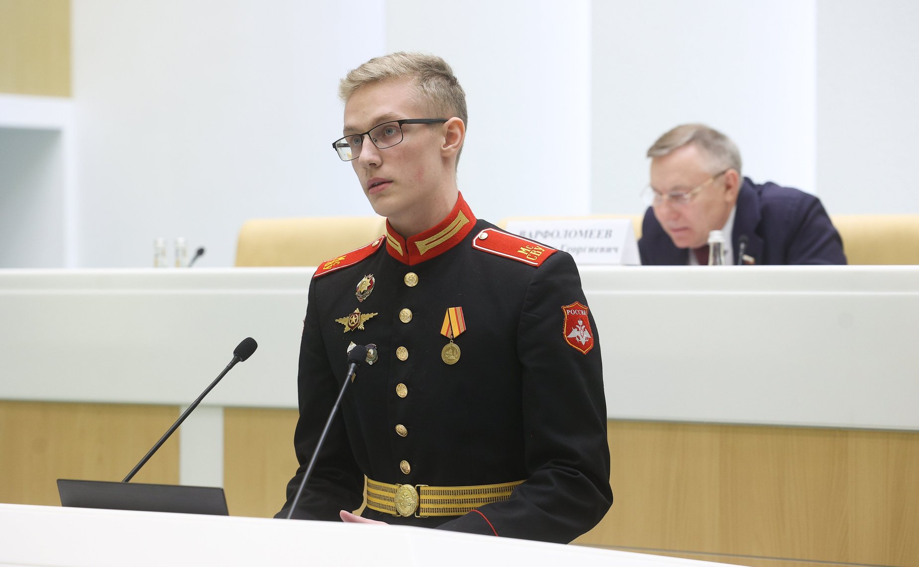 Заседание Палаты молодых законодателей при Совете Федерации