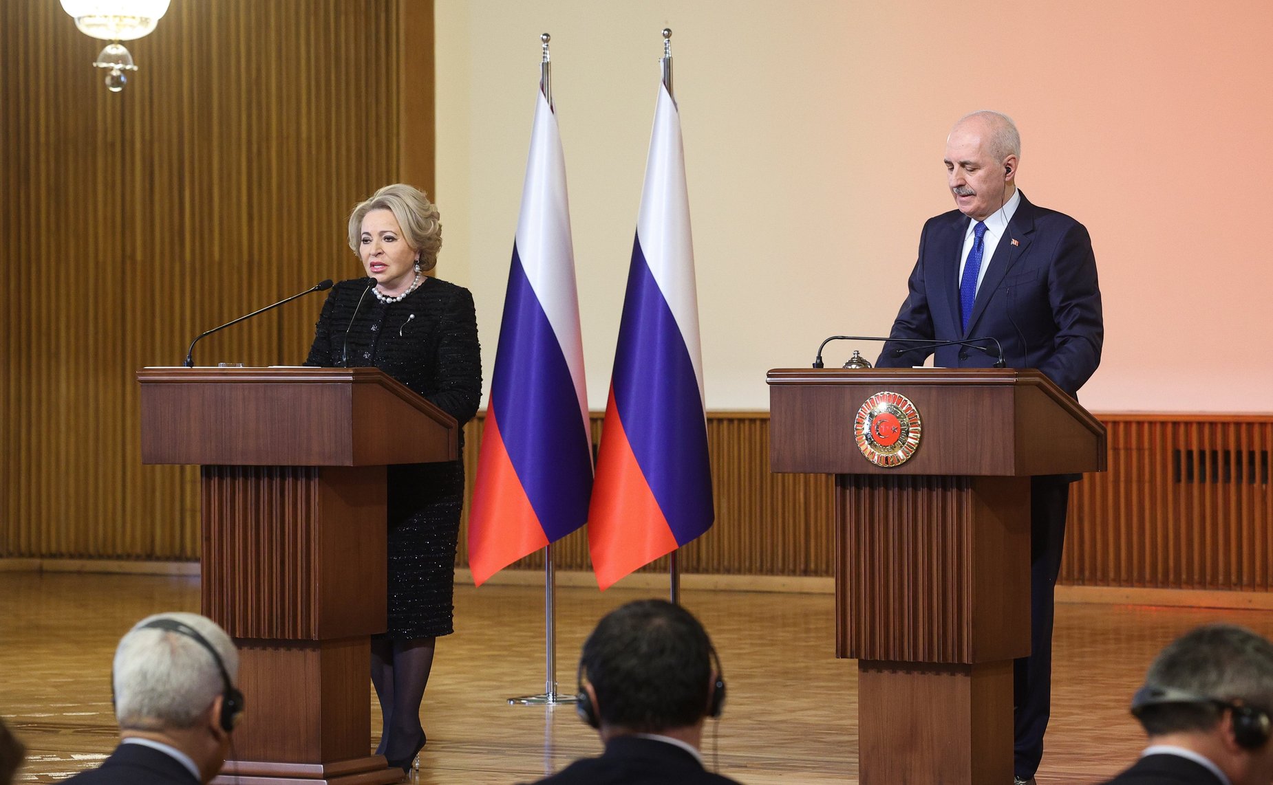 Заявление Председателя Совета Федерации Валентины Матвиенко и Председателя Великого национального собрания Турции Нумана Куртулмуша по итогам встречи