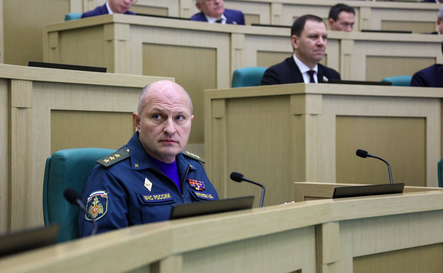 Министр Российской Федерации по делам гражданской обороны, чрезвычайным ситуациям и ликвидации последствий стихийных бедствий Александр Куренков