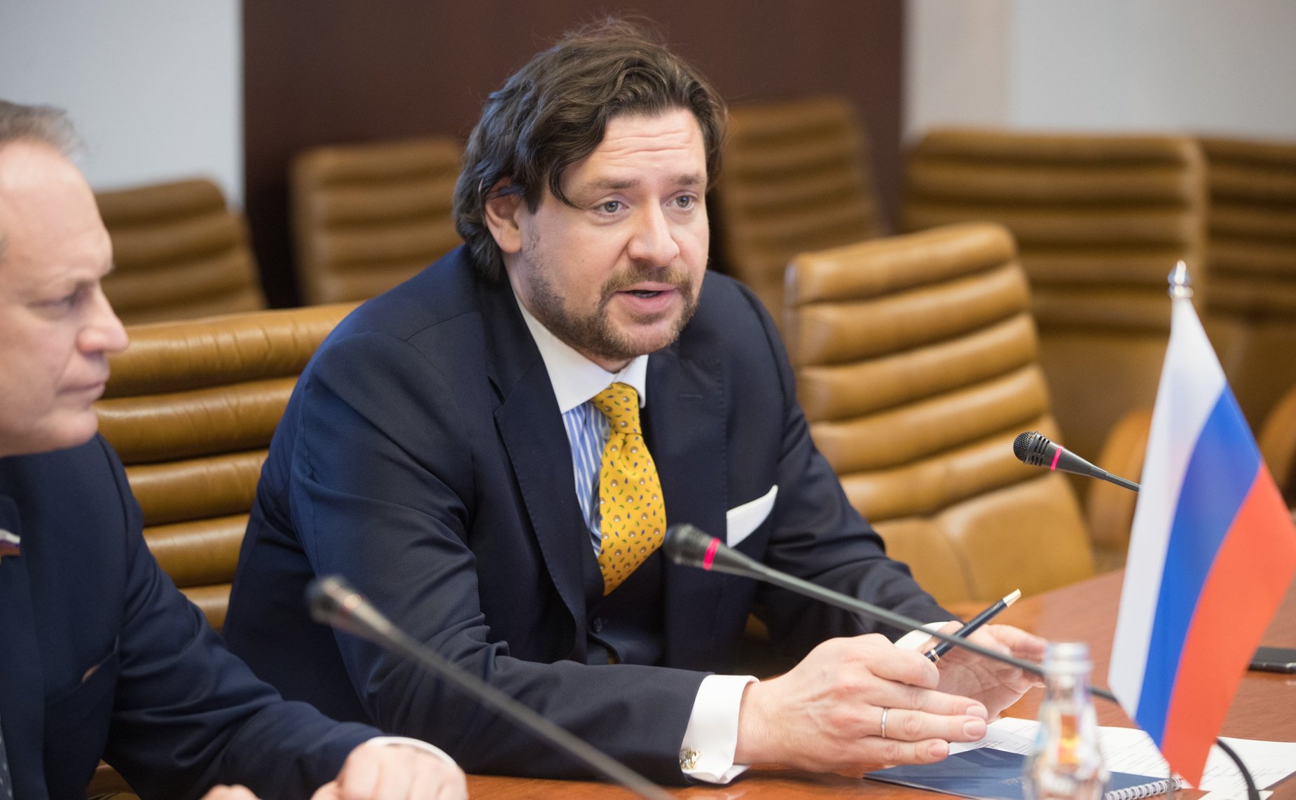 Встреча А. Башкина с ректором Туринского университета Д. Айани