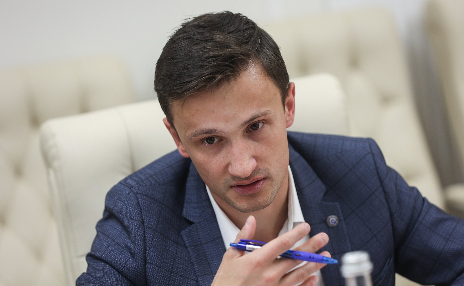 Встреча сенатора Евгения Богомазова с Министром молодежной политики Вологодской области и руководителем Федерального агентства по делам молодежи Григорием Гуровым