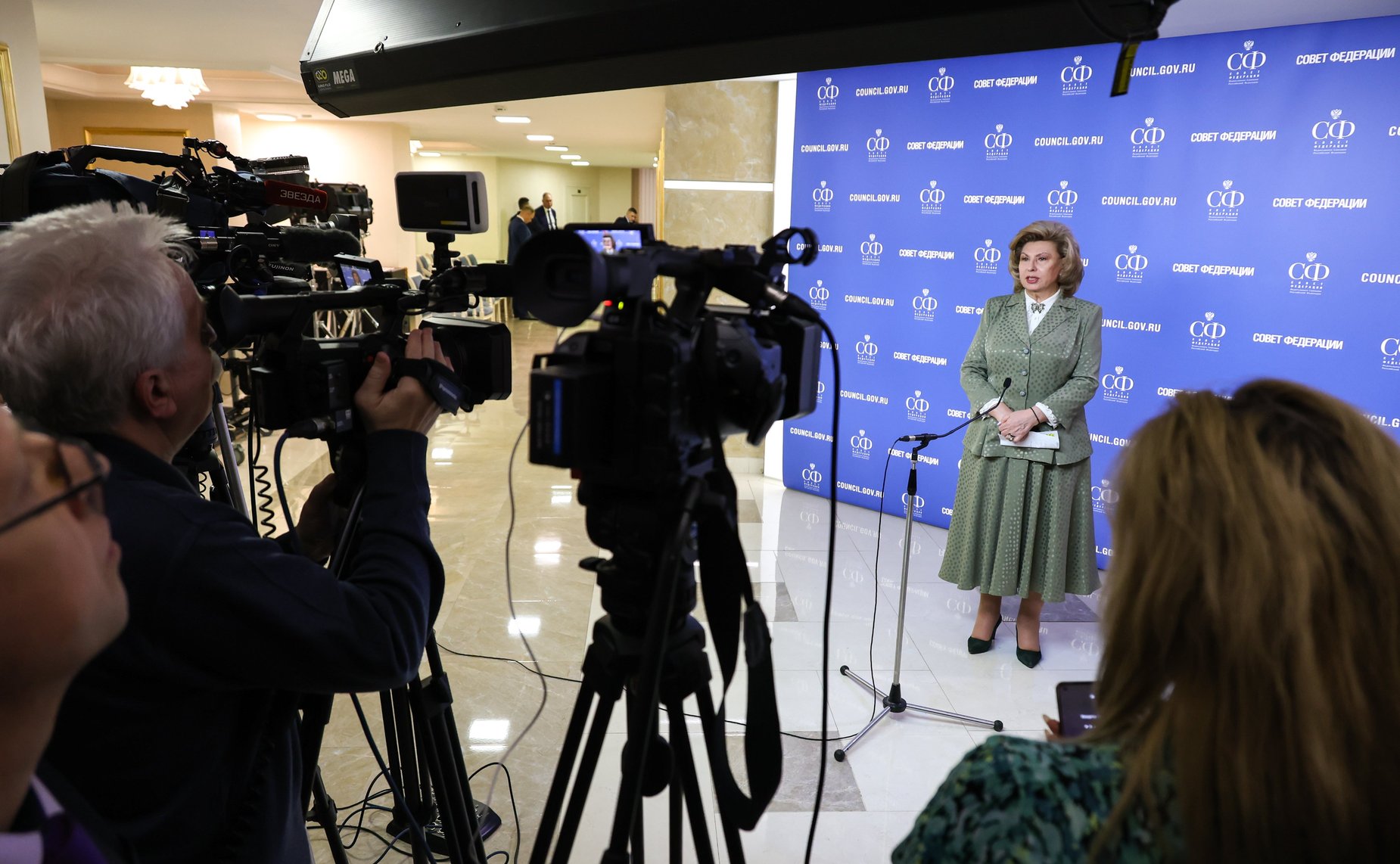 Пресс-подход Уполномоченного по правам человека в Российской Федерации Татьяны Москальковой