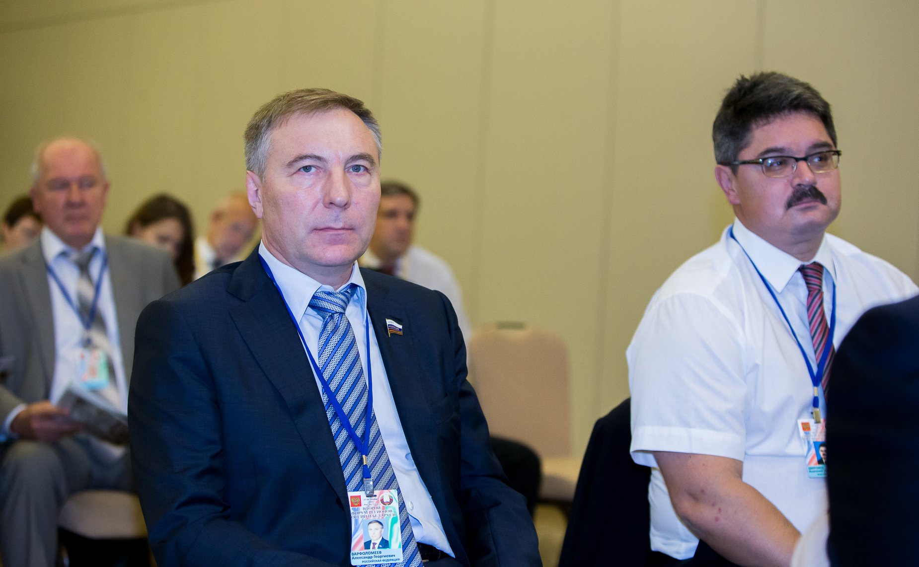 А. Варфоломеев и А. Широков  Второй форум регионов России и Беларуси начал свою работу