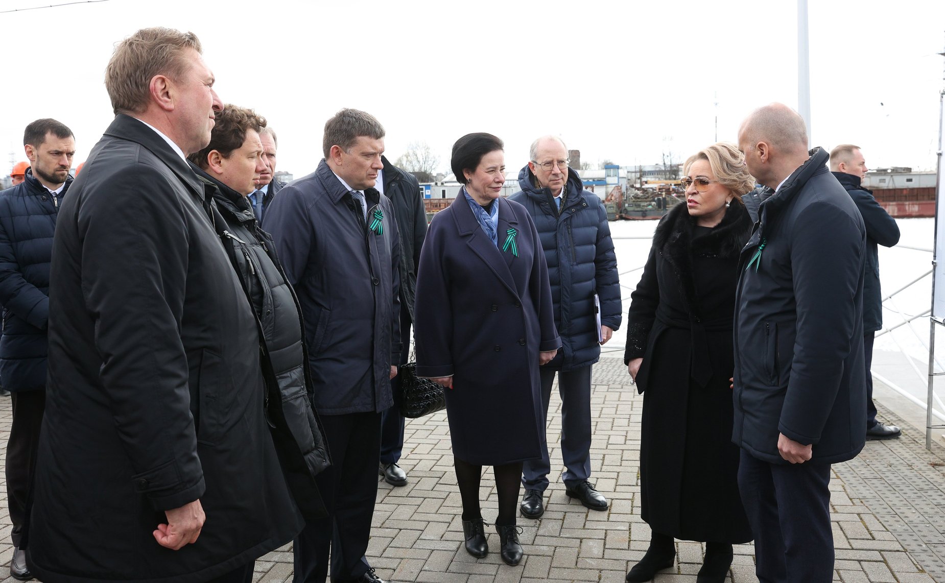 Валентина Матвиенко ознакомилась с ходом строительства нового автодорожного моста в Калининграде через реку Преголю