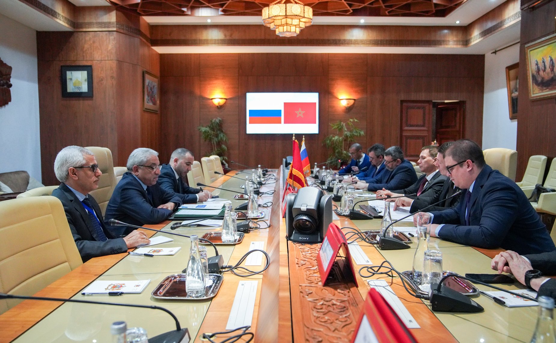 Участие делегации Совета Федерации в заседании группы по сотрудничеству Совета Федерации с Палатой советников Королевства Марокко. Встреча с первым заместителем Председателя Палаты представителей Королевства Марокко Мохамедом Саббари