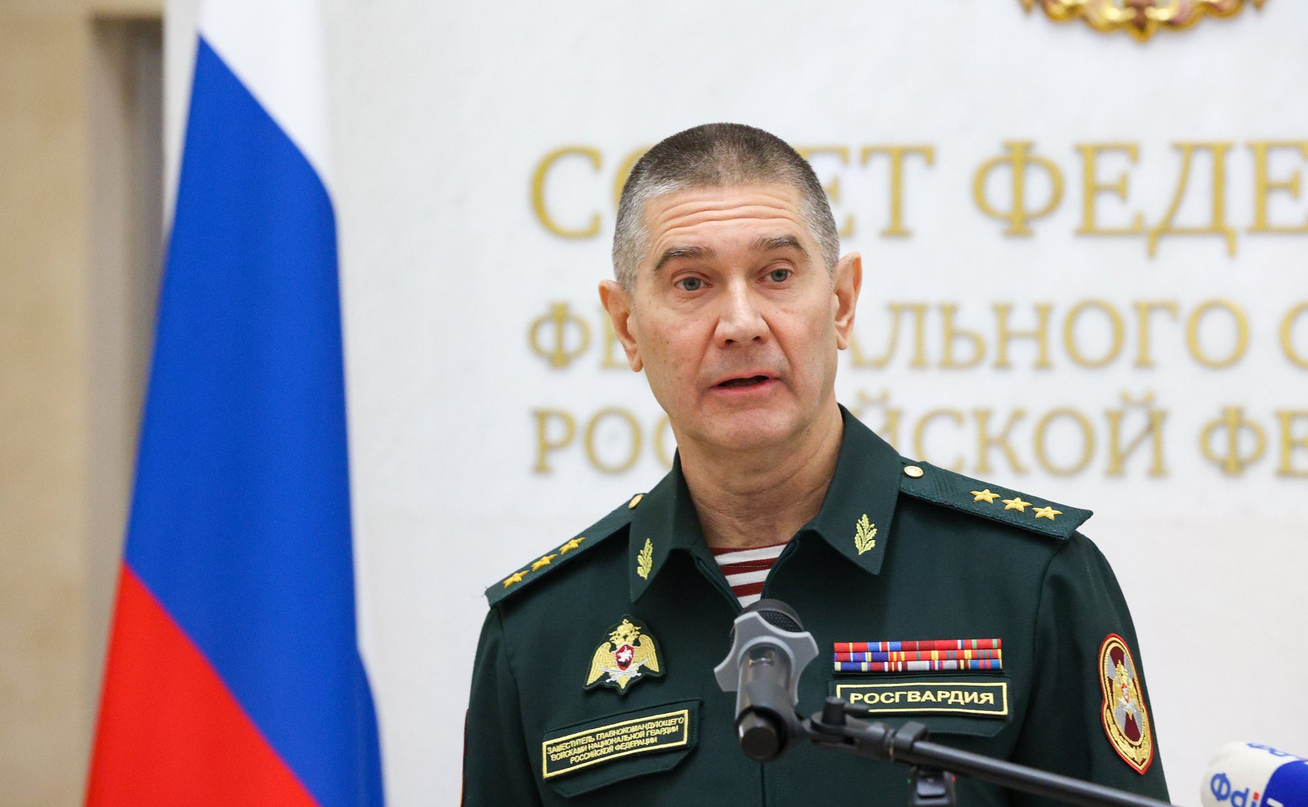 Торжественное открытие в Совете Федерации выставки, посвященной 10-летию создания Росгвардии и 215-й годовщине со дня образования войск правопорядка России