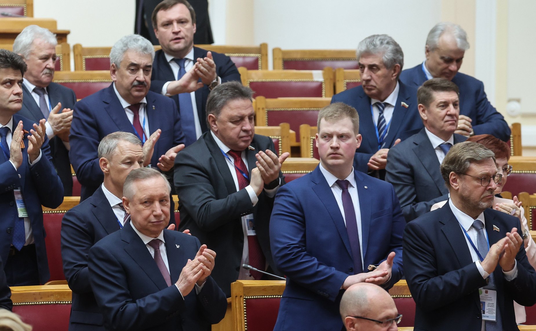 Президент Российской Федерации Владимир Путин встретился с членами Совета законодателей РФ при Федеральном Собрании