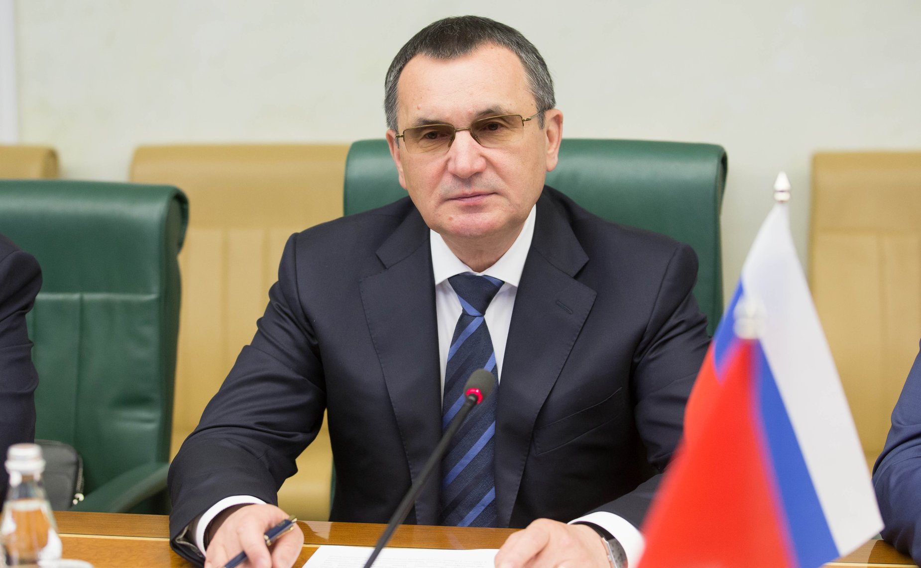 Встреча Н. Федорова с заместителем Председателя Палаты советников Королевства Марокко Абделькадером Саламой