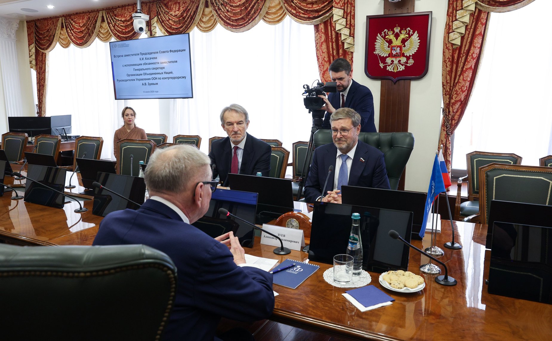 Встреча Константина Косачева c исполняющим обязанности заместителя Генерального секретаря ООН, Руководителем Управления ООН по контртерроризму