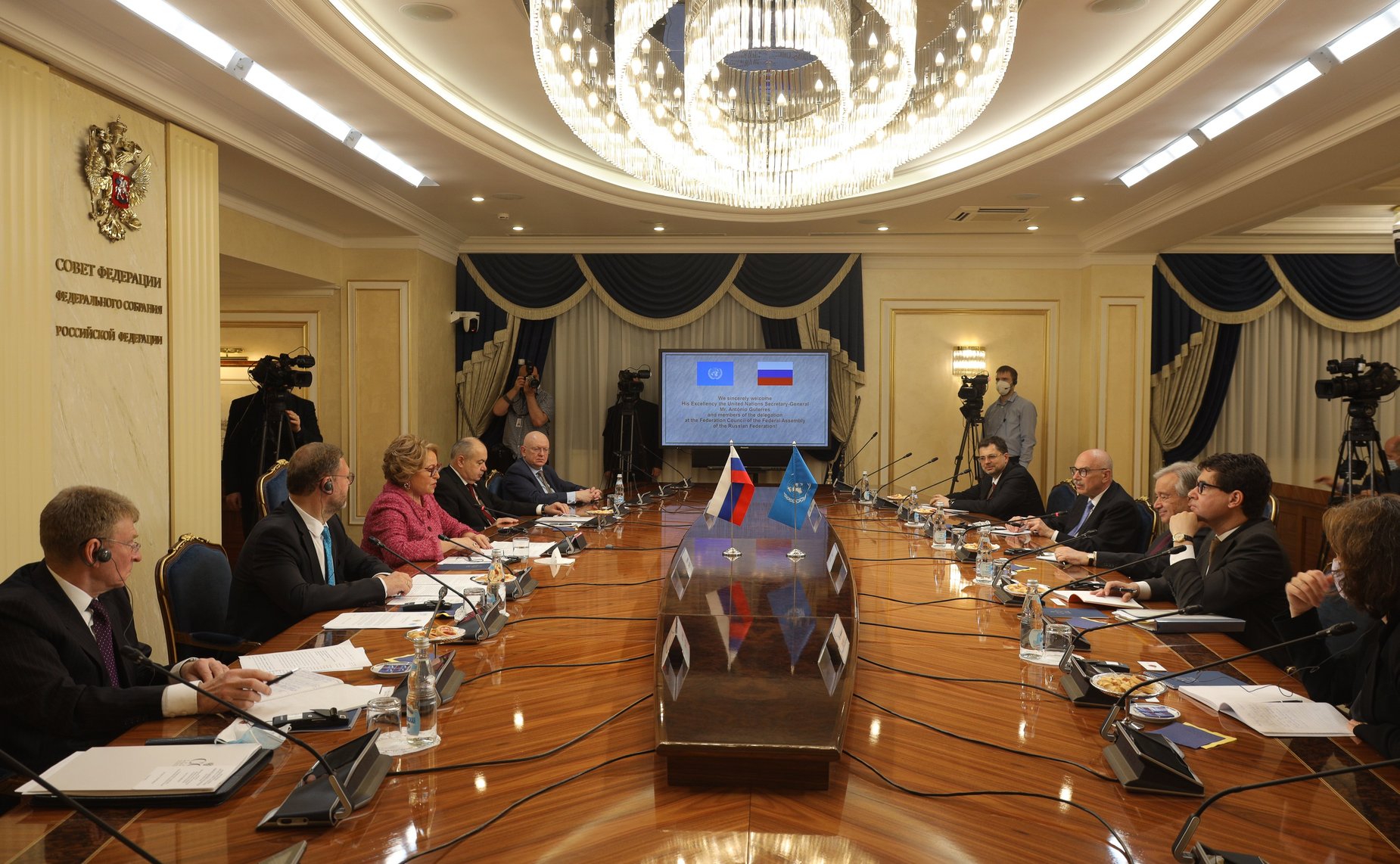 Встреча Валентины Матвиенко с Генеральным секретарем Организации Объединенных Наций