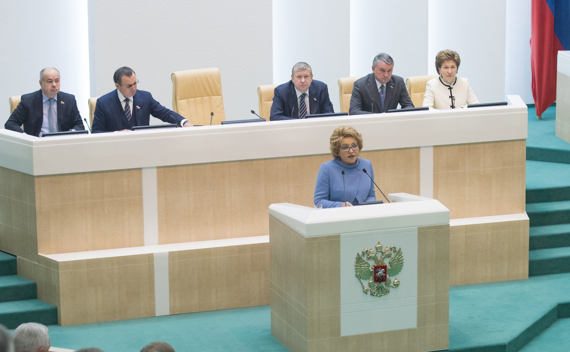 В. Матвиенко на открытии 419-го заседания Совета Федерации