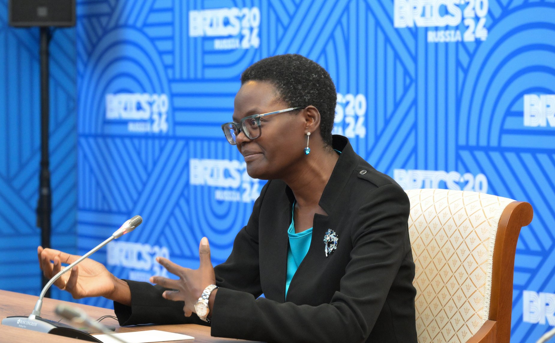 Х Парламентский форум БРИКС. Встреча Президента Российской Федерации Владимира Путина с Председателем Межпарламентского союза, спикером Национальной Ассамблеи Объединённой Республики Танзании Тулией Эксон