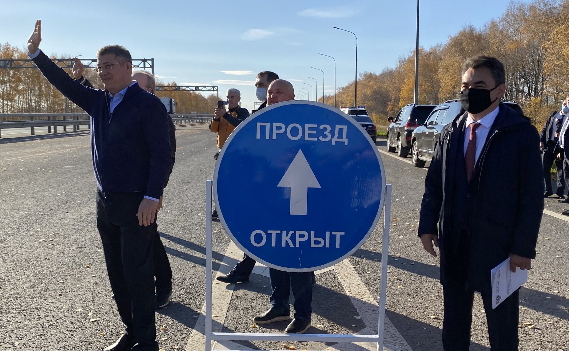 Ирек Ялалов принял участие в открытии нового участка автомагистрали «Урал»