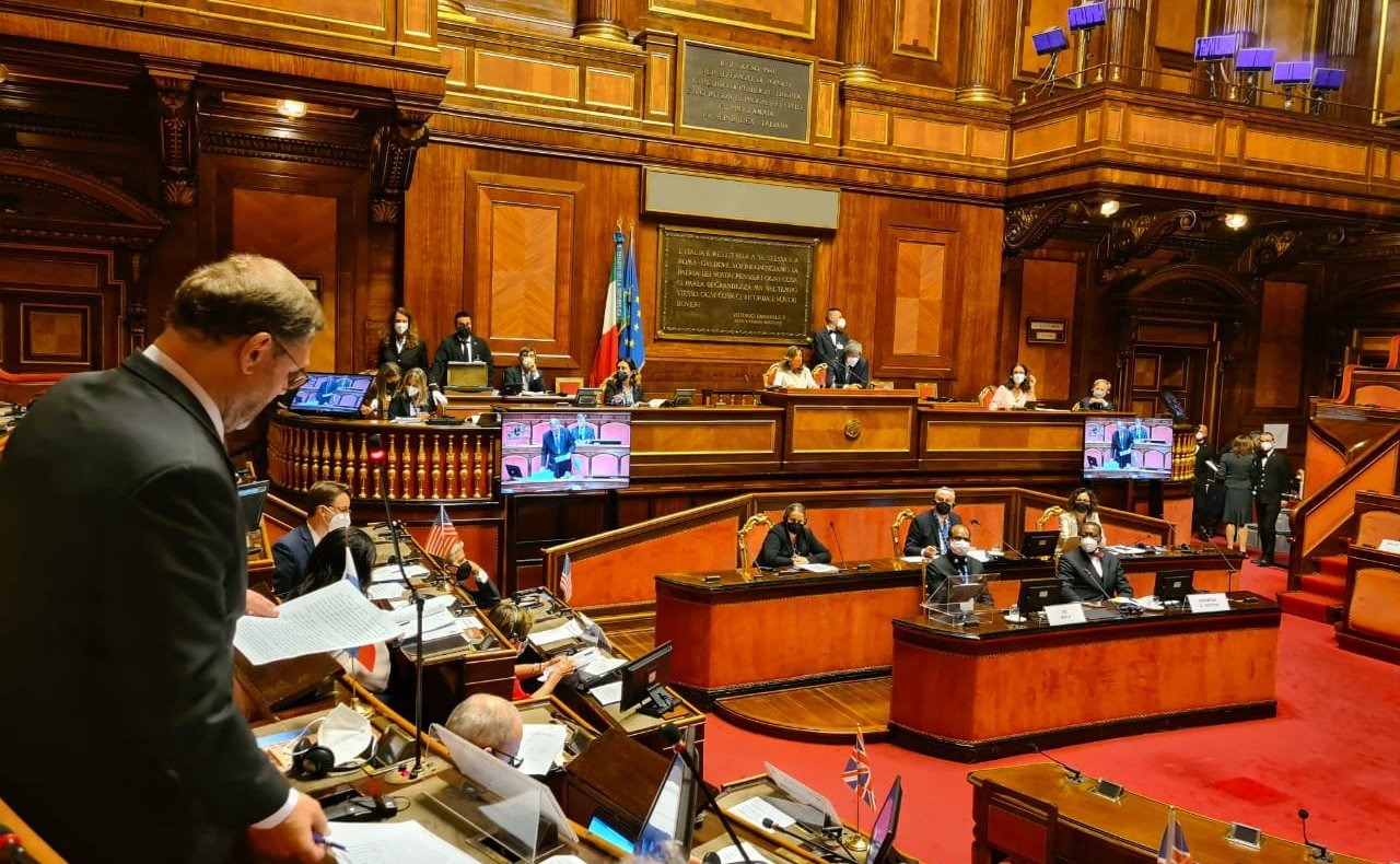 Константин Косачев выступил в ходе второй сессии Конференции председателей парламентов стран «Группы двадцати» в Риме