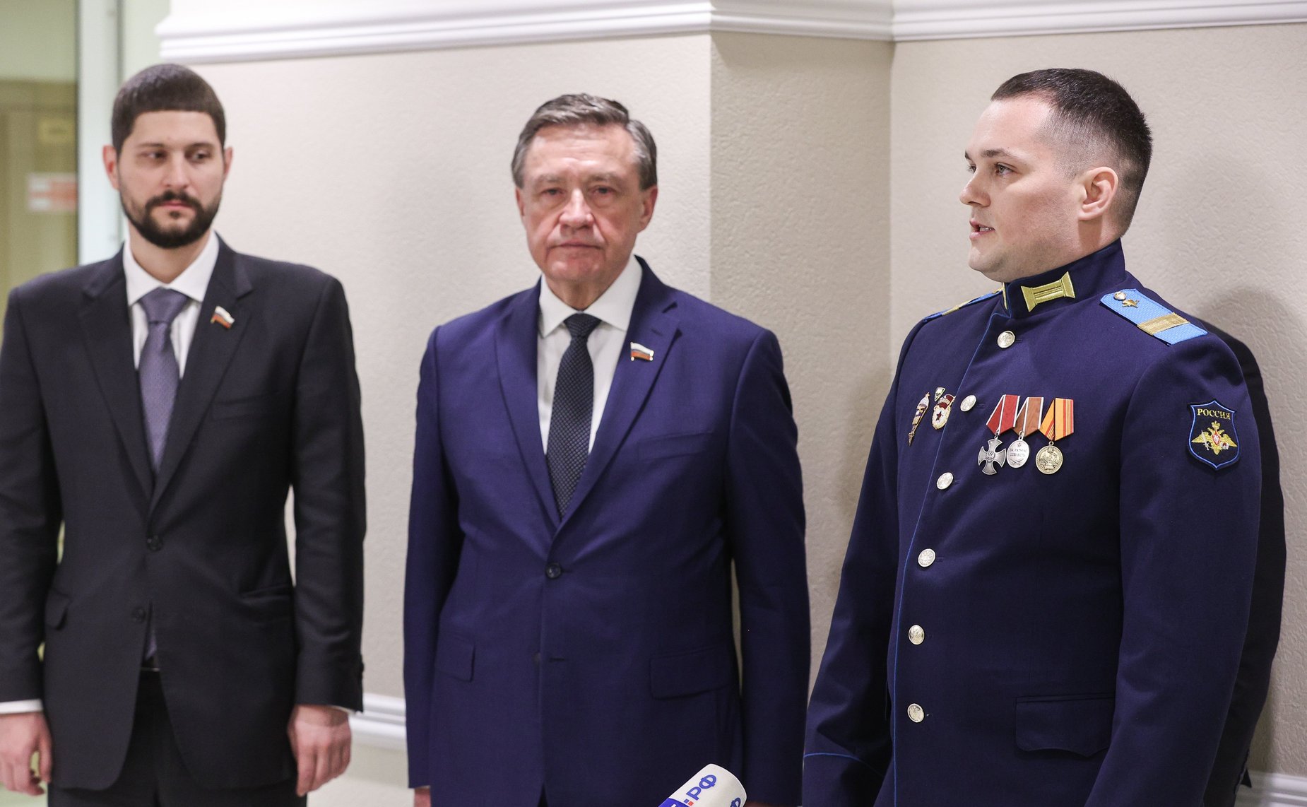 Открытие в Совете Федерации фотовыставки «Гостомельский Десант»