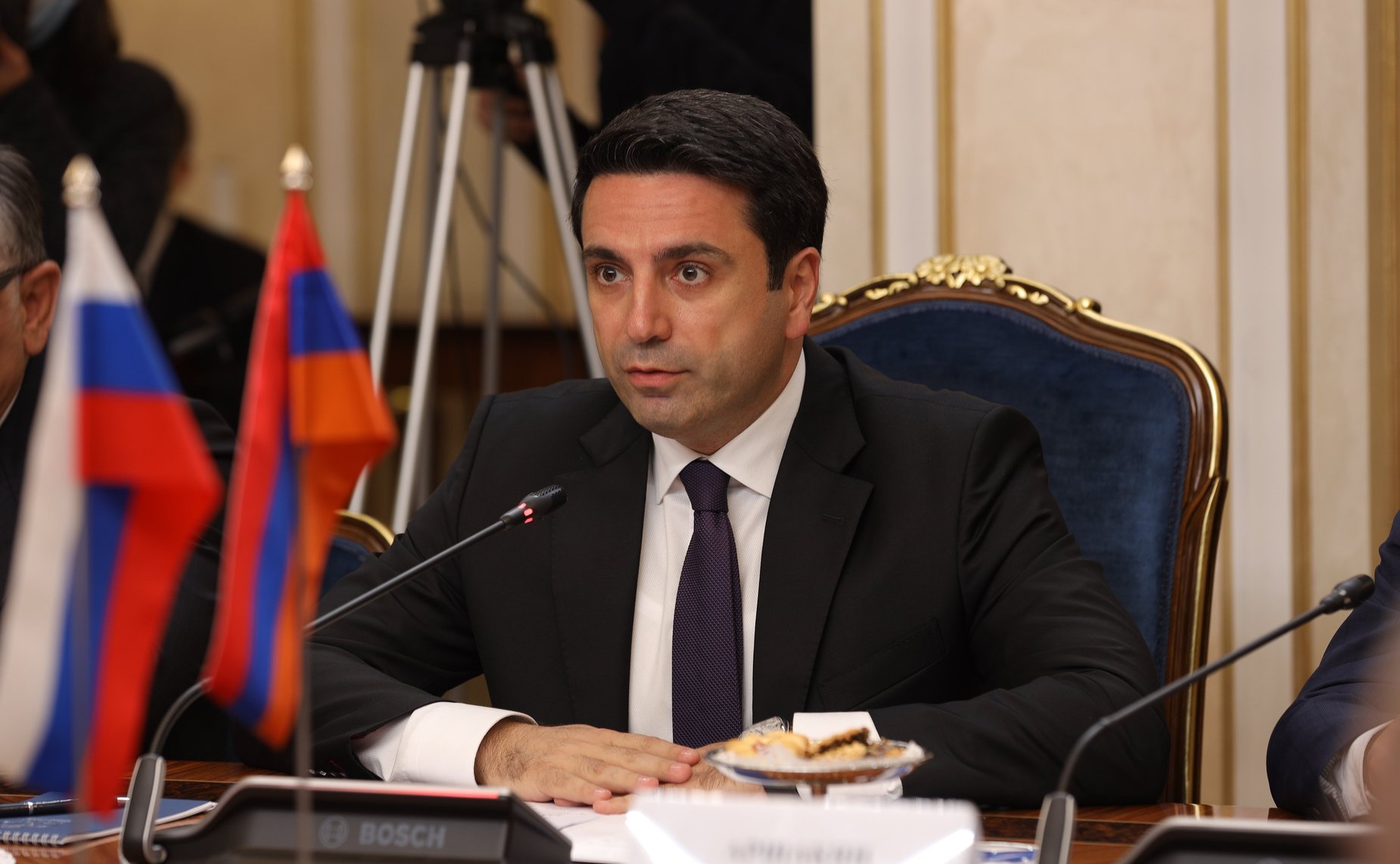 Встреча Председателя СФ Валентины Матвиенко с Председателем Национального Собрания Республики Армения Аленом Симоняном