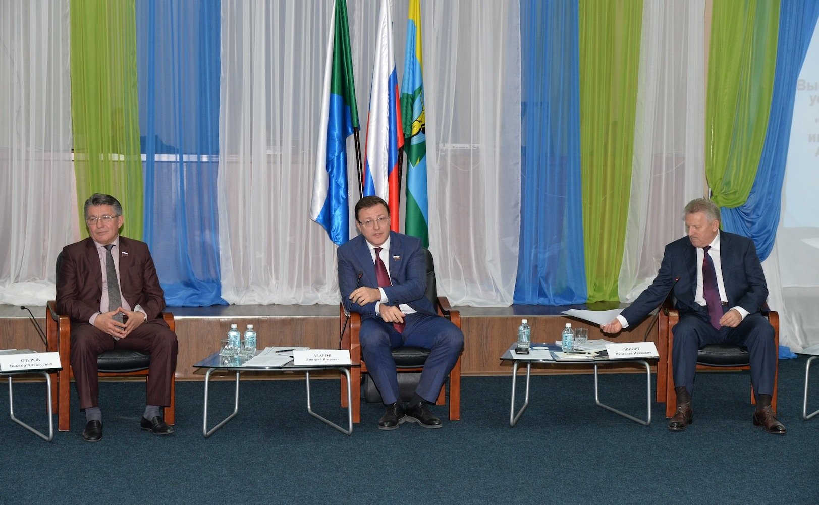 В. Озеров, Д. Азаров и В. Шпорт