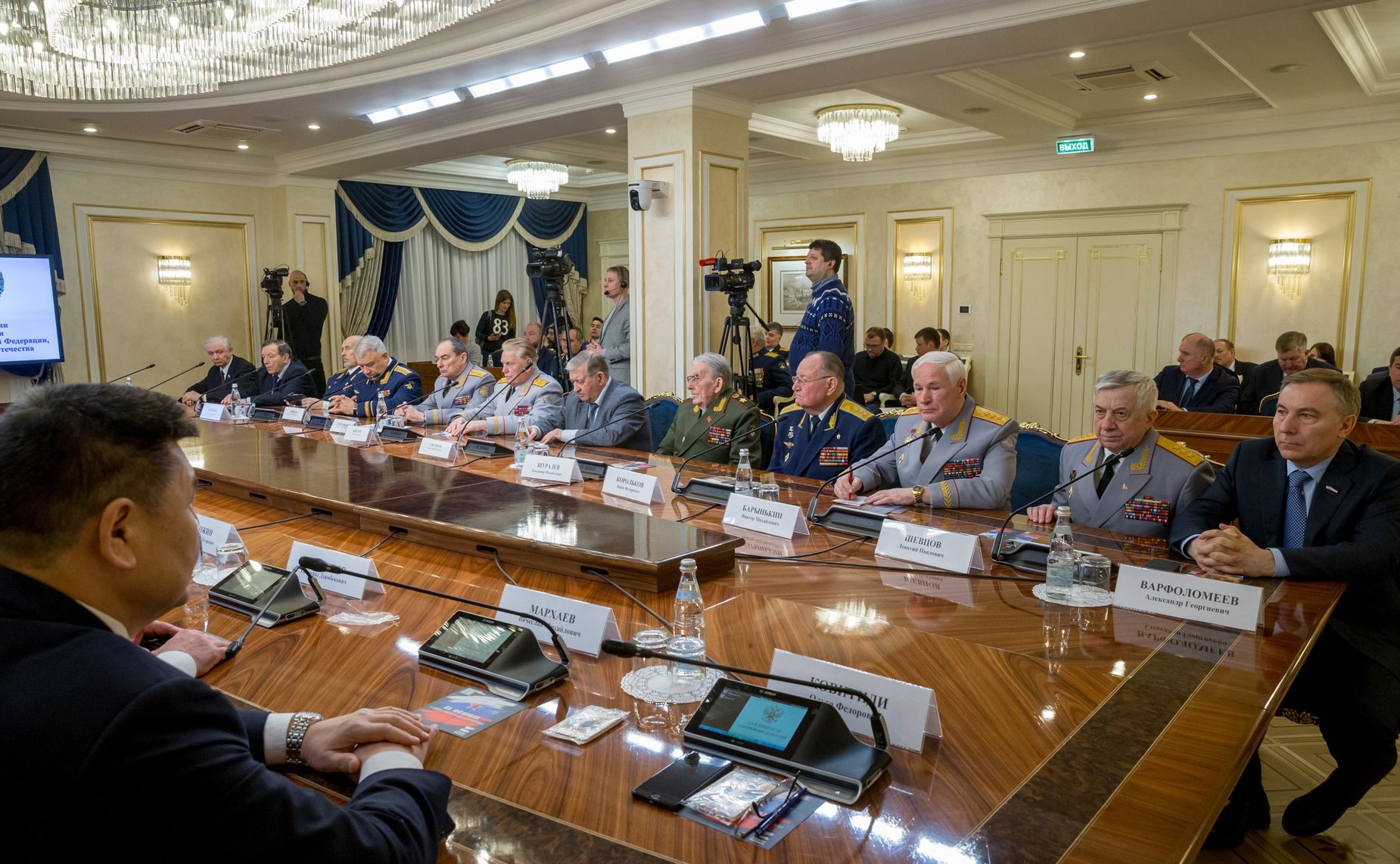 Совместное заседание Комитета СФ по обороне и безопасности и Клуба военачальников РФ, посвященное Дню защитника Отечества