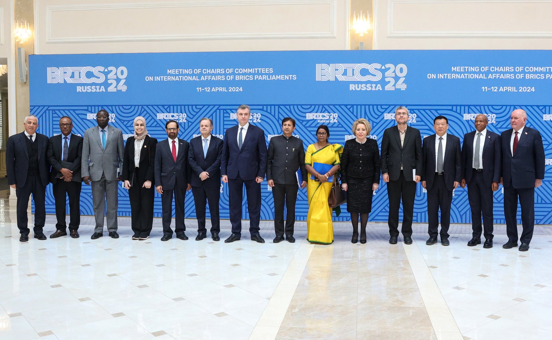 Встреча Председателя Совета Федерации Валентины Матвиенко с председателями комитетов по международным делам парламентов (палат парламентов) стран БРИКС
