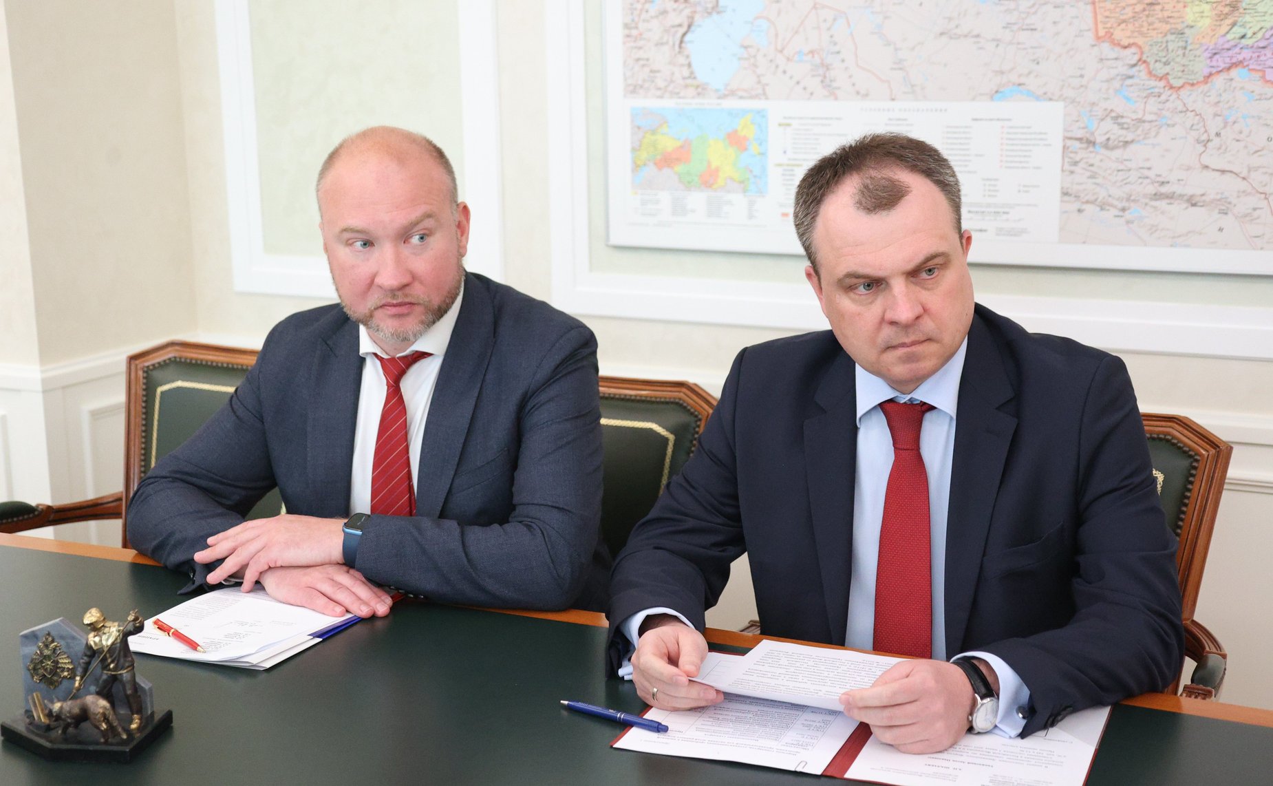 Рабочая встреча заместителя Председателя СФ Юрия Воробьева с Руководителем Федерального агентства по техническому регулированию и метрологии Антоном Шалаевым