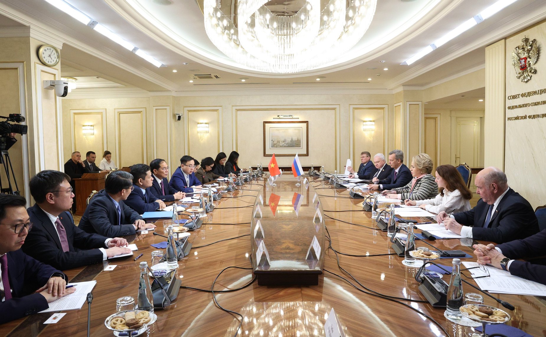 Встреча Председателя Совета Федерации Валентины Матвиенко с Вице-премьером Правительства, Министром иностранных дел Социалистической Республики Вьетнам Буй Тхань Шоном