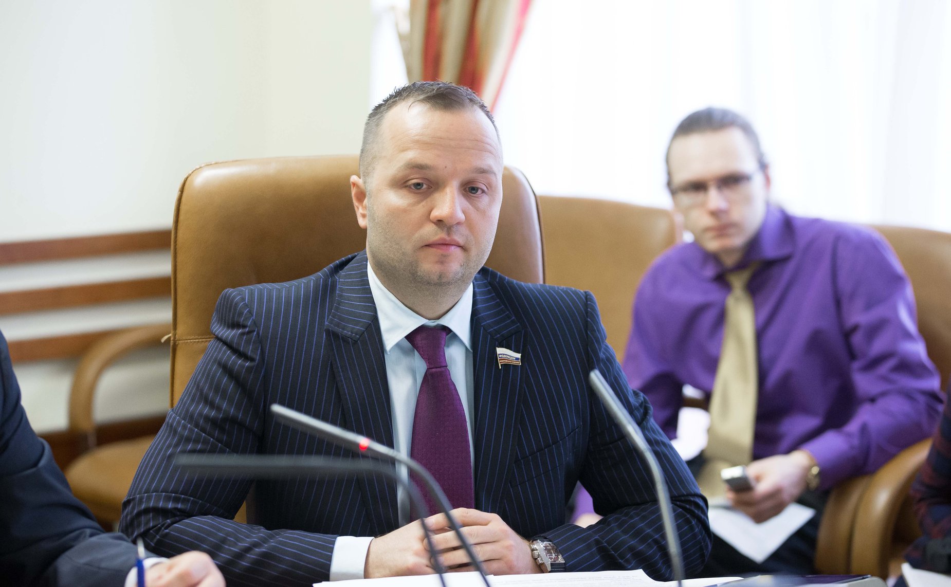 К. Добрынин на заседании Временной комиссии Совета Федерации по вопросам совершенствования законодательства РФ о СМИ