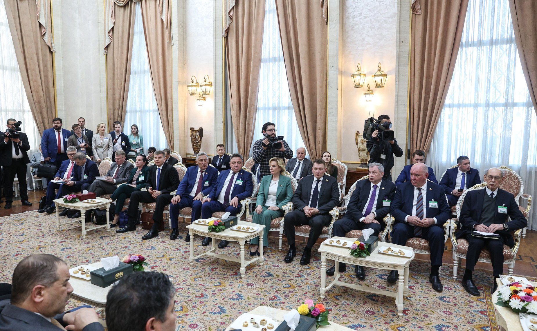 Встреча Председателя Совета Федерации Валентины Матвиенко с Председателем Национального Народного Собрания Алжирской Народной Демократической Республики Брахимом Бугали