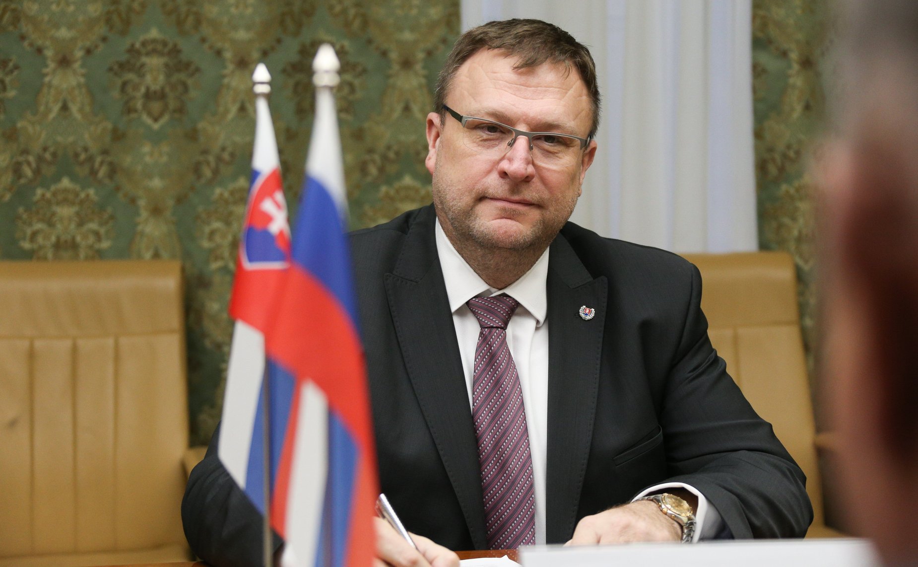 Заседание рабочей группы по сотрудничеству СФ с Национальным Советом Словацкой республики в формате встречи с Чрезвычайным и Полномочным Послом Словакии в России Любомиром Регаком