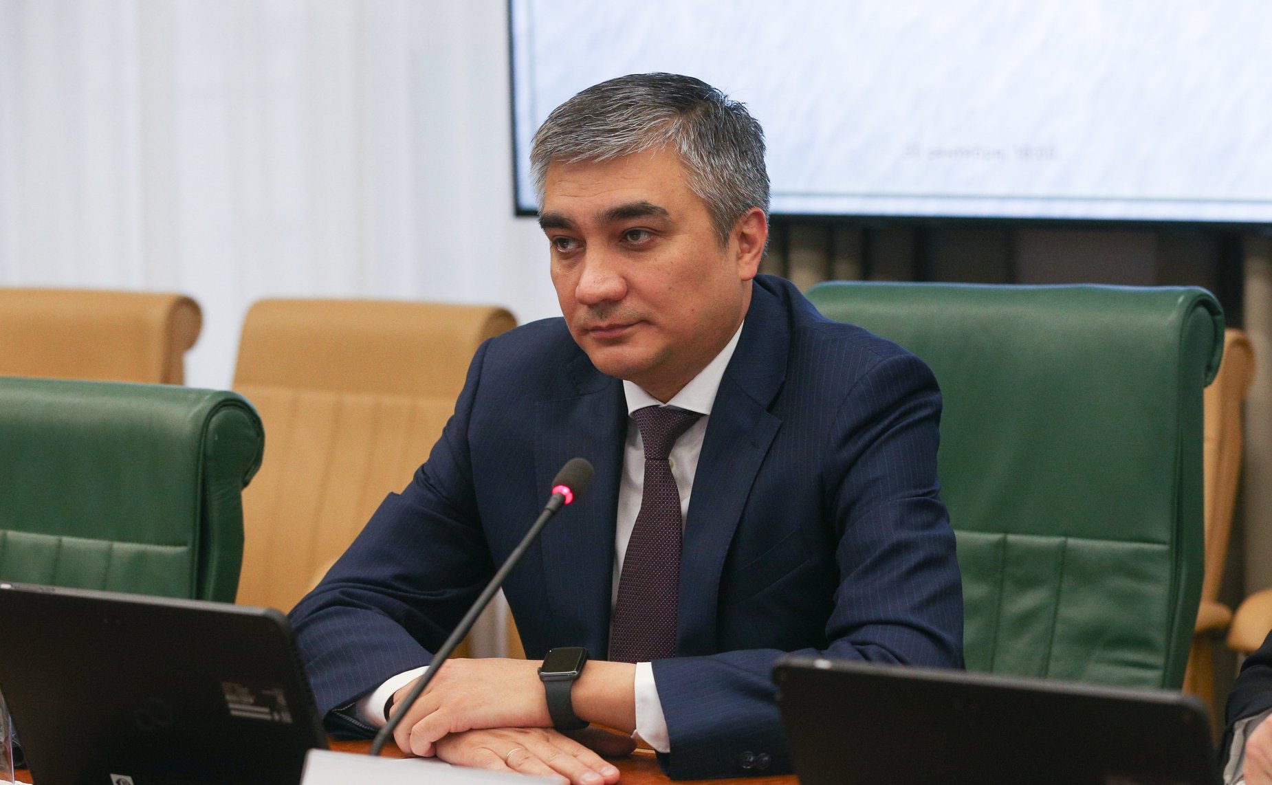 Встреча председателя Комитета СФ по международным делам Григория Карасина с Чрезвычайным и Полномочным Послом Республики Узбекистан в РФ Б.З. Асадовым