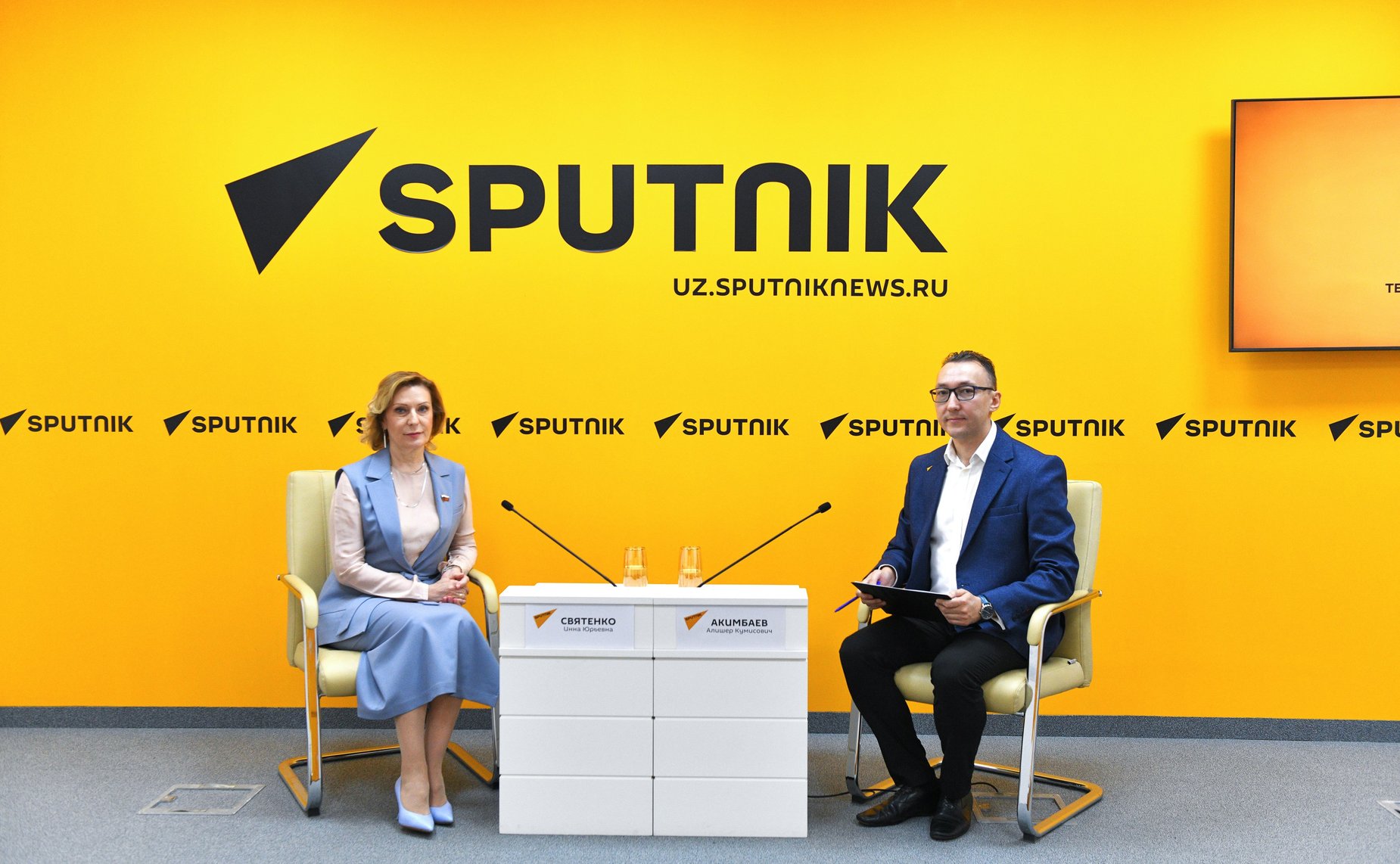 Брифинг Инны Святенко в МПЦ «Снутник Узбекистан»