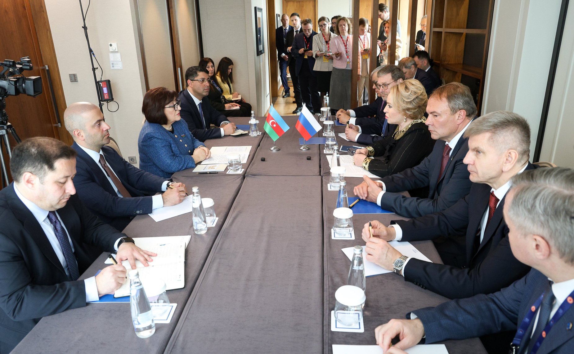 Председатель Совета Федерации Валентина Матвиенко провела встречу с Председателем Милли Меджлиса Азербайджанской Республики Сагибой Гафаровой