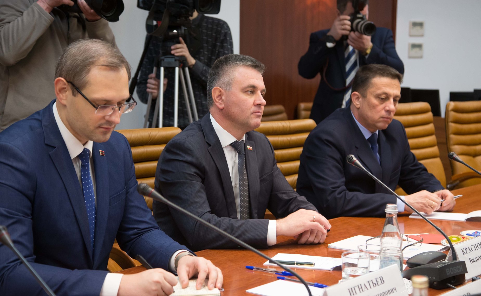 Встреча Константина Косачева с делегацией Приднестровской Молдавской Республики во главе с Президентом Вадимом Красносельским