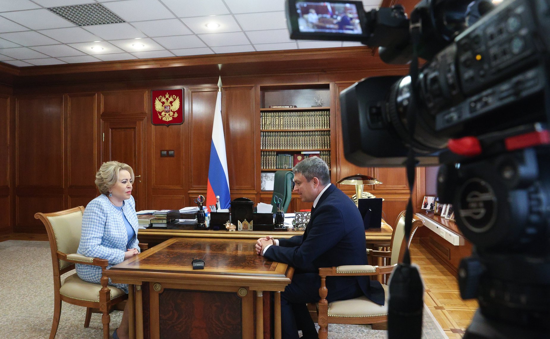 Валентина Матвиенко провела встречу с главой Луганской Народной Республики Леонидом Пасечником