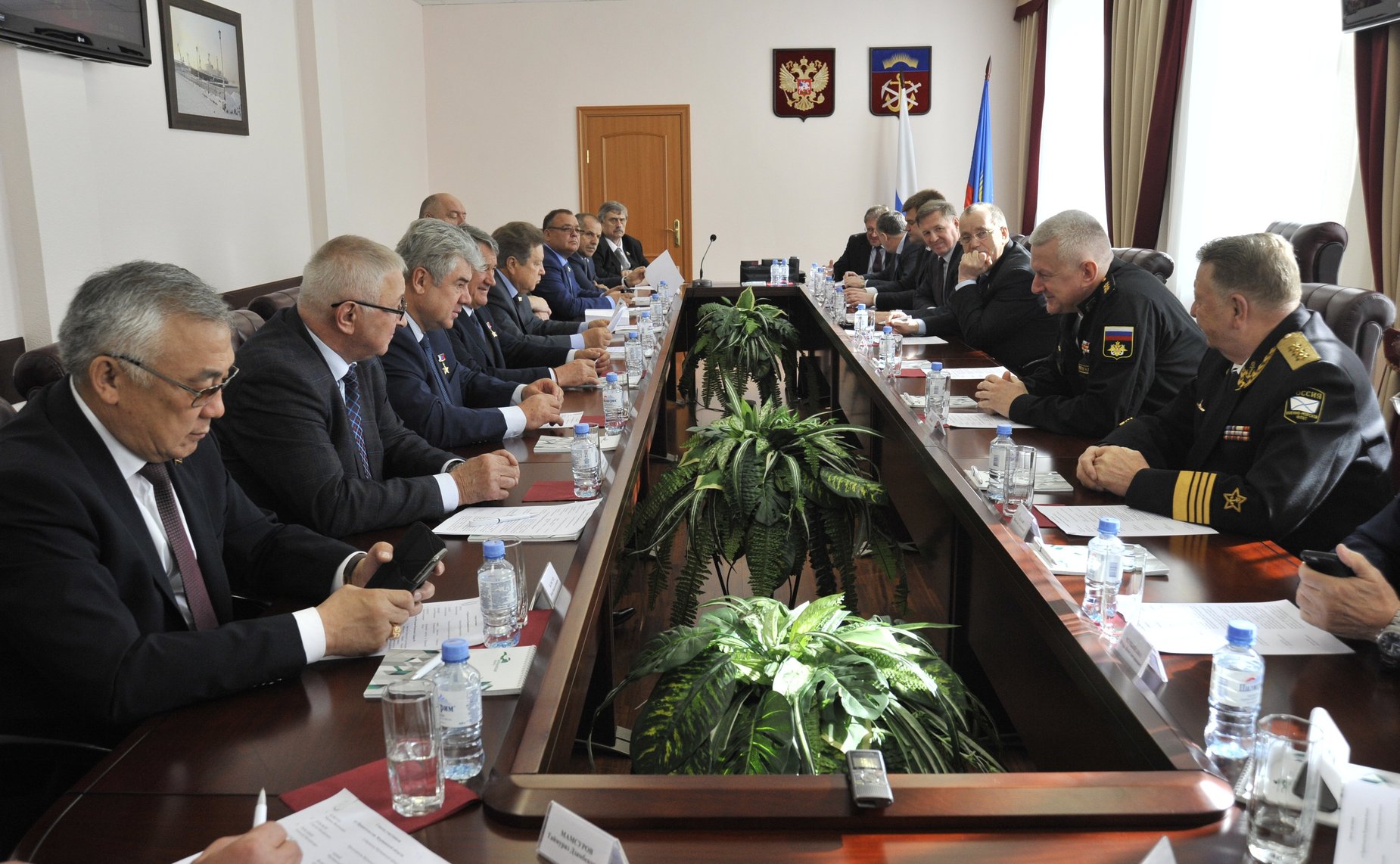 Выездное заседание Комитета СФ по обороне и безопасности в Гаджиево (Мурманская область)