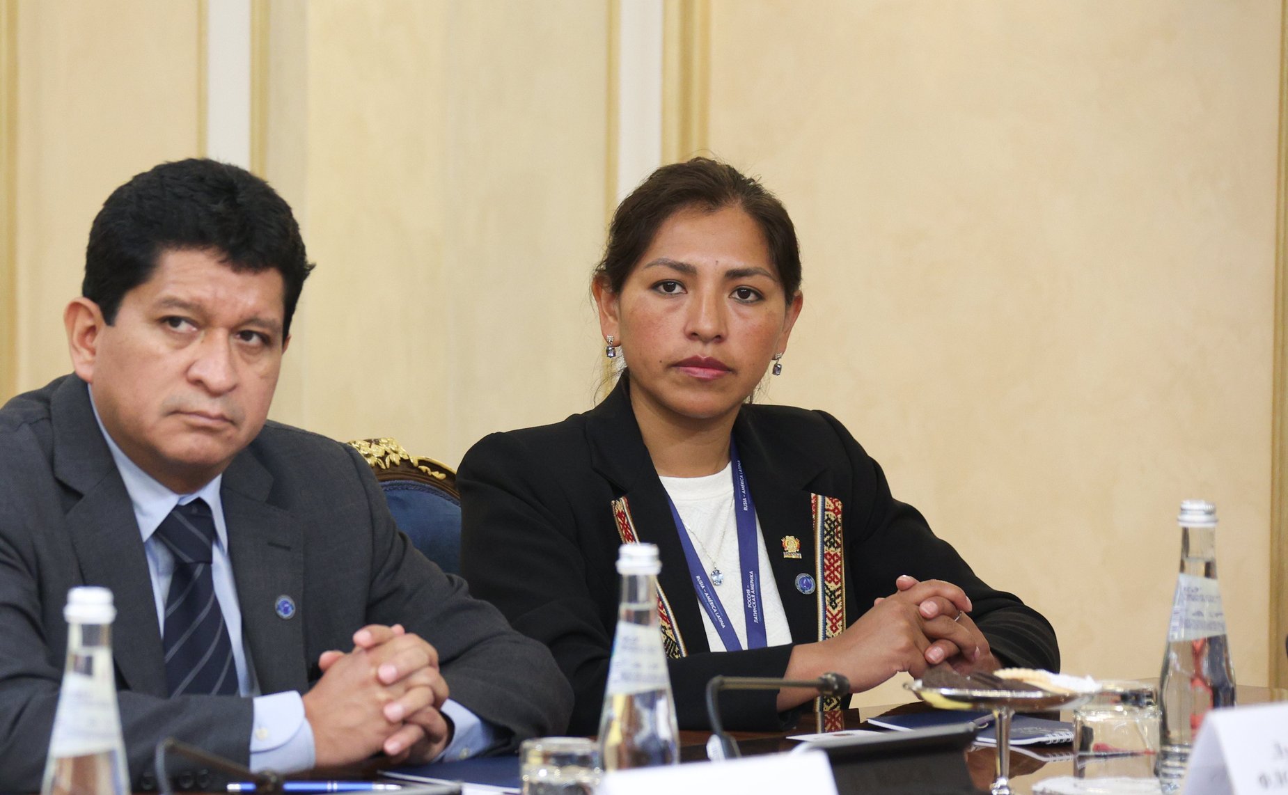 Заместитель Председателя СФ Константин Косачев провел встречу с председателем Палаты сенаторов Многонациональной законодательной ассамблеи Боливии Андронико Родригесом Ледесмой