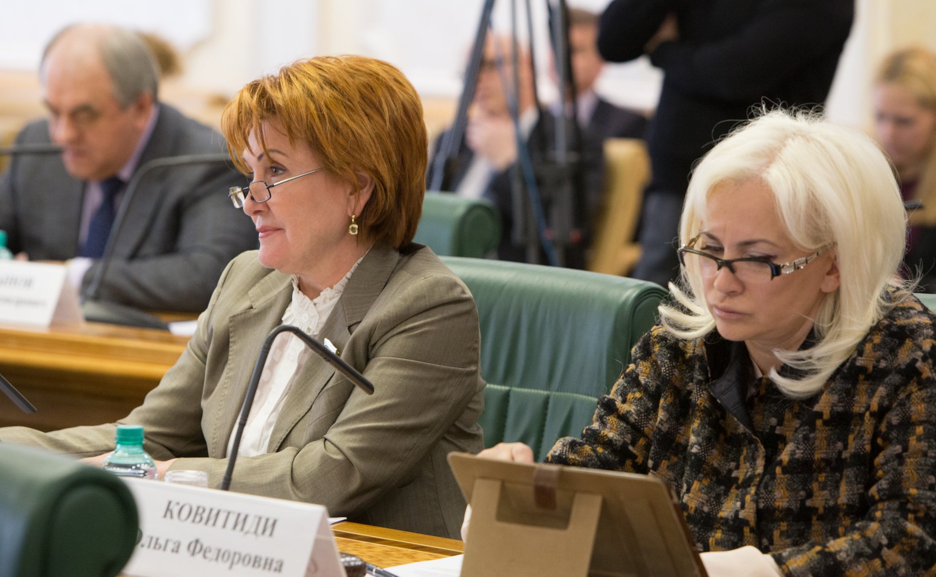 Заседание Оргкомитета Евразийского женского форума в Совете Федерации Болтенко и Ковитиди