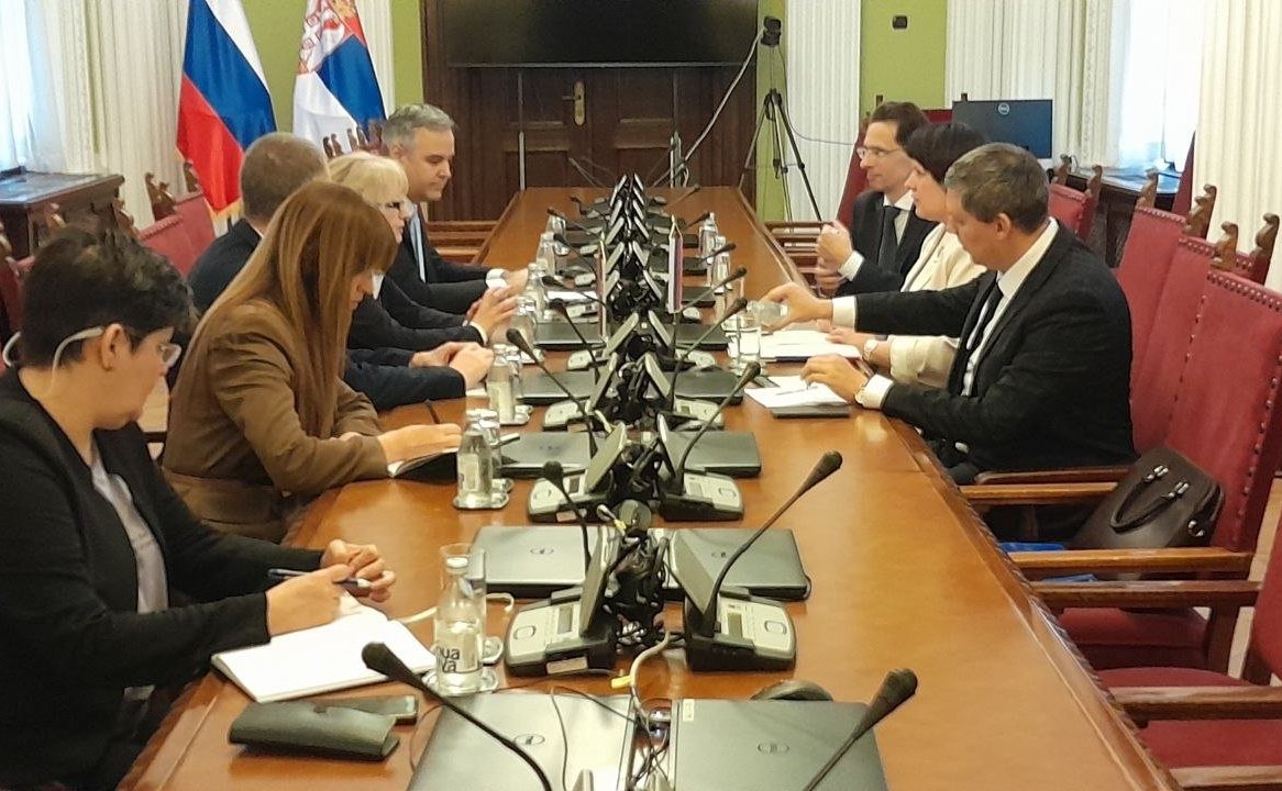 Елена Афанасьева встретилась с сербскими парламентариями в Народной скупщине Республики Сербии