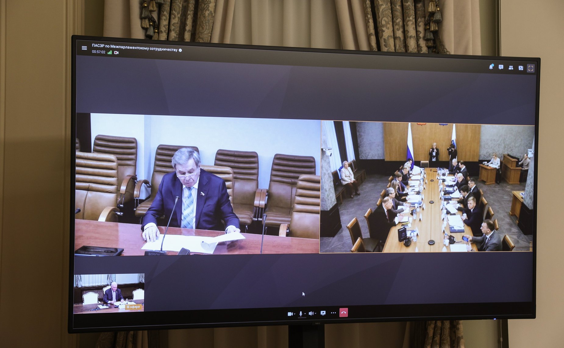 Участие Григория Карасина в заседании постоянного Комитета Парламентской Ассоциации Северо-Запада России по межпарламентскому сотрудничеству (на базе Законодательного собрания Ленинградской области)