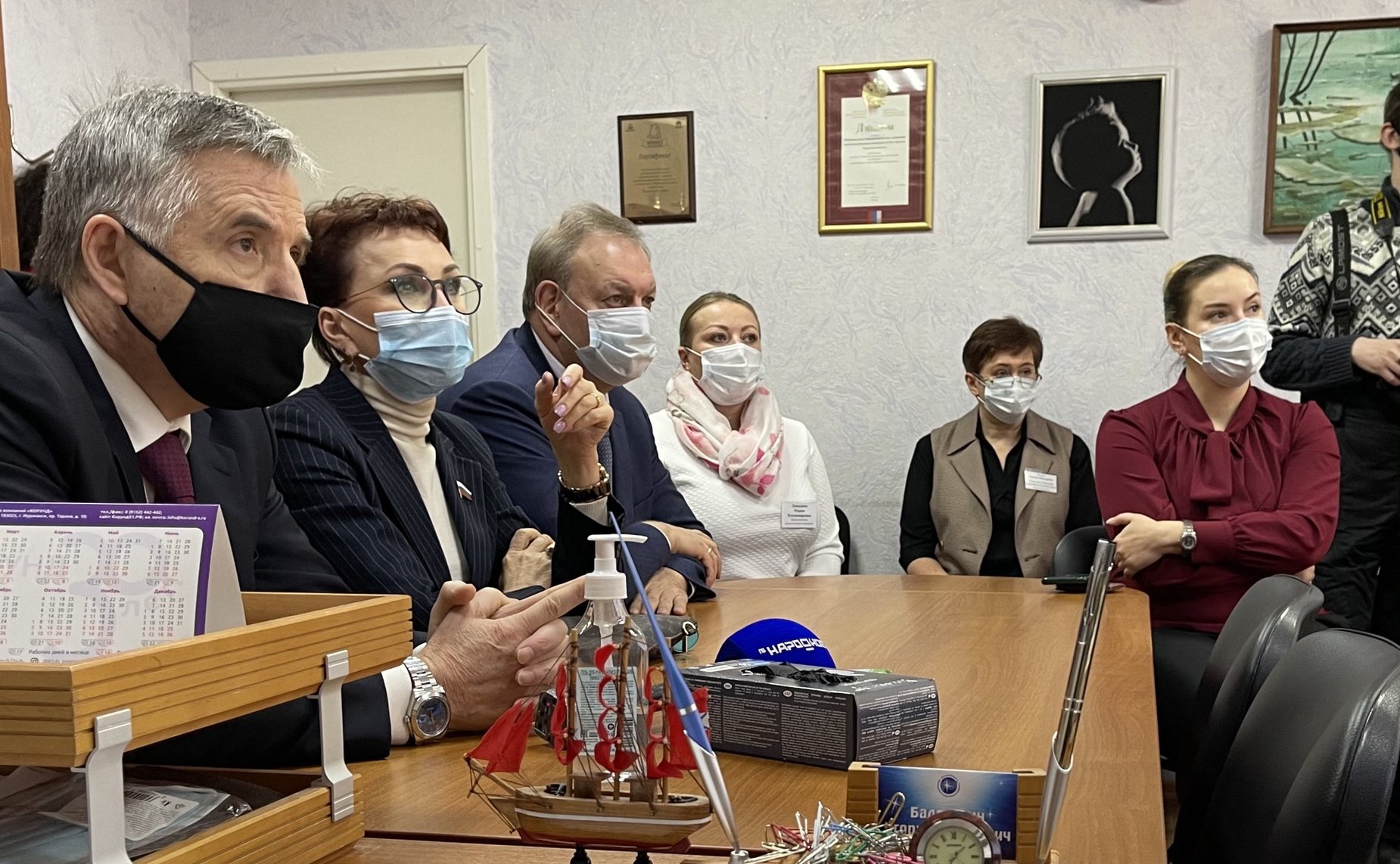 Татьяна Кусайко посетила среднюю школу в городе Апатиты