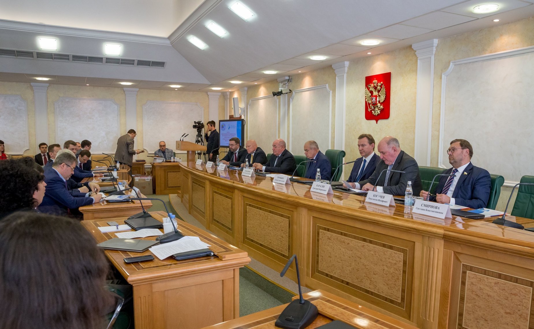 Встреча членов Правления Интеграционного клуба при Председателе СФ с финалистами Конкурса молодых международников СНГ имени А.А. Громыко