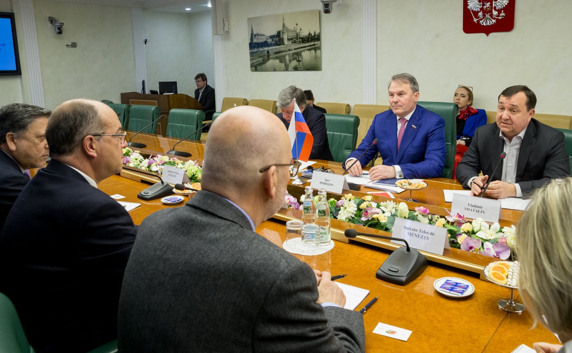 Встреча Игоря Морозова с главой администрации муниципалитета Кашкайш (Португалия) Карлушем Каррейрашом