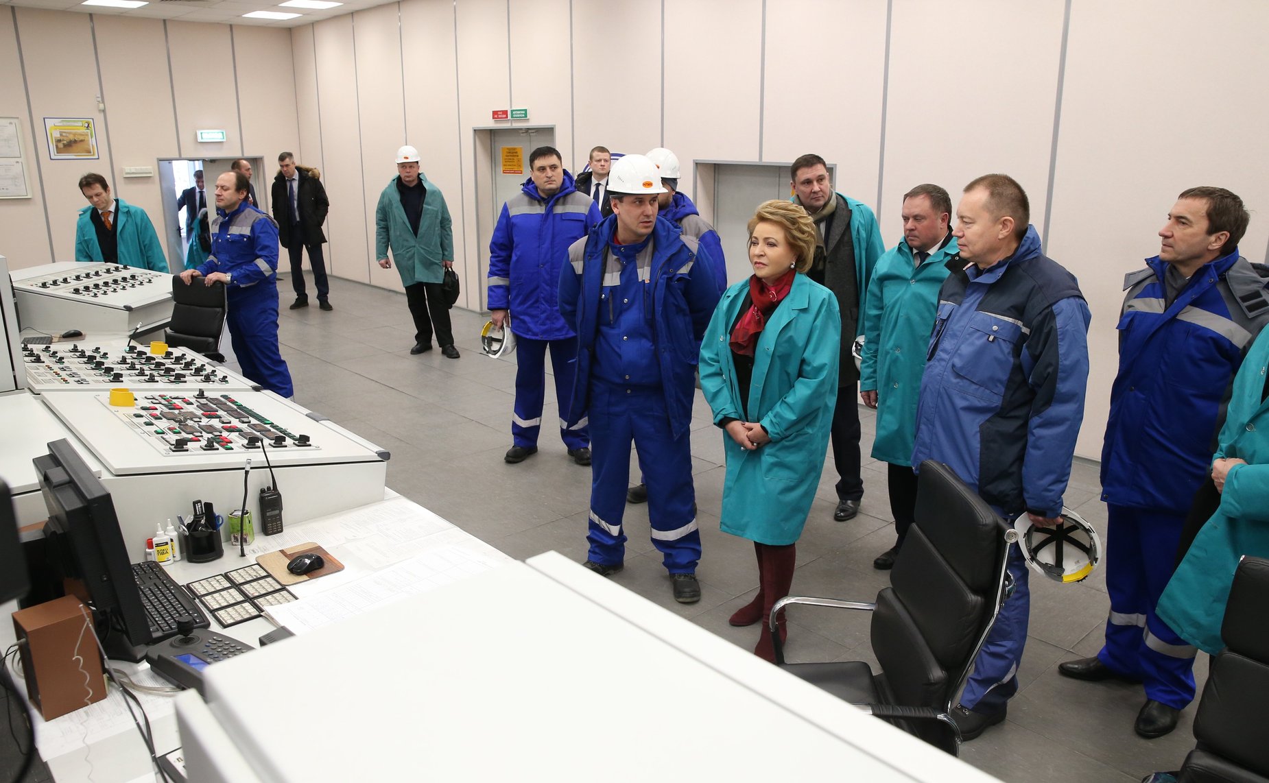 В. Матвиенко на Липецком металлургическом комбинате