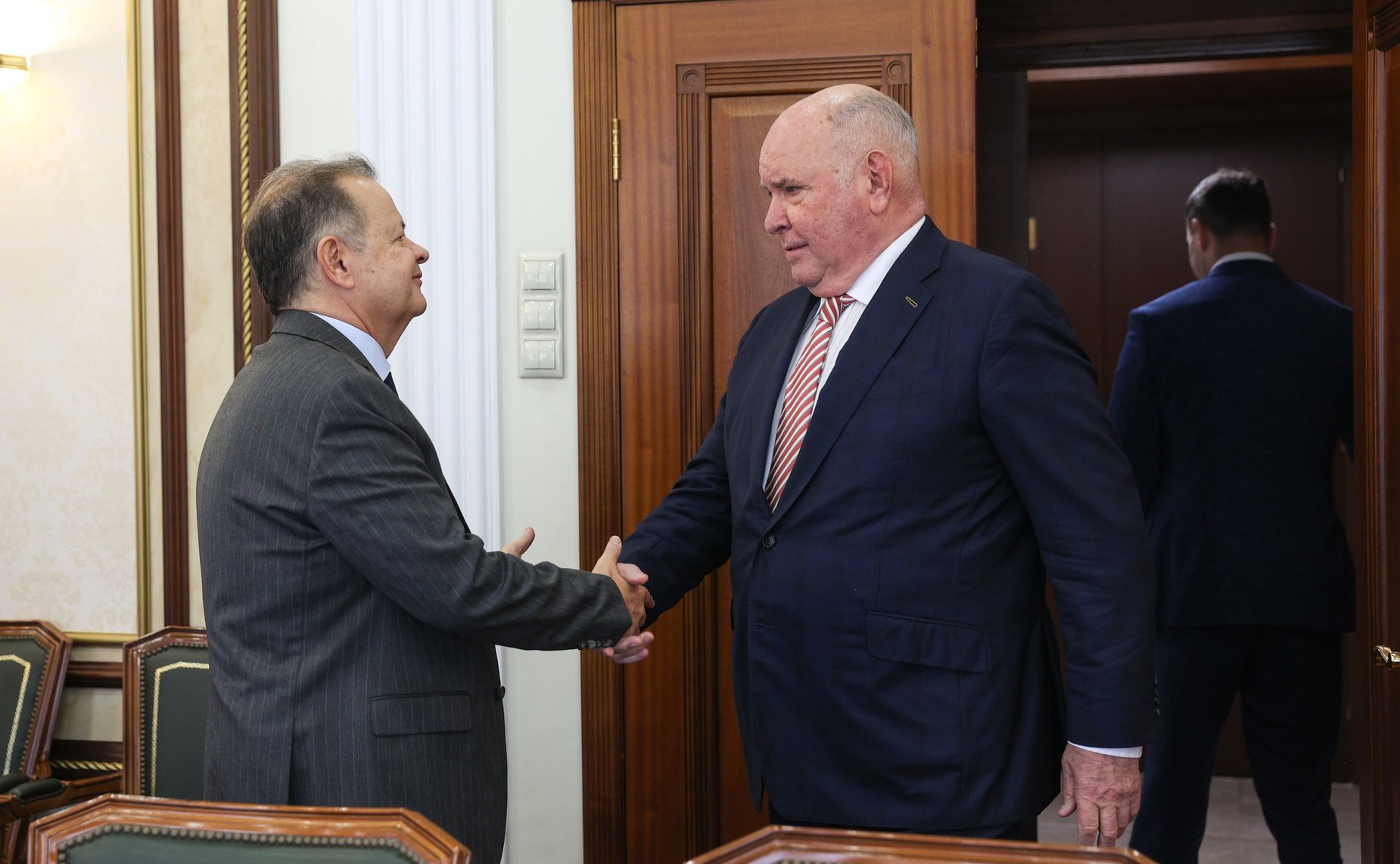 Председатель Комитета СФ по международным делам Григорий Карасин провел встречу с Послом Бразилии в России Родриго Соаресом
