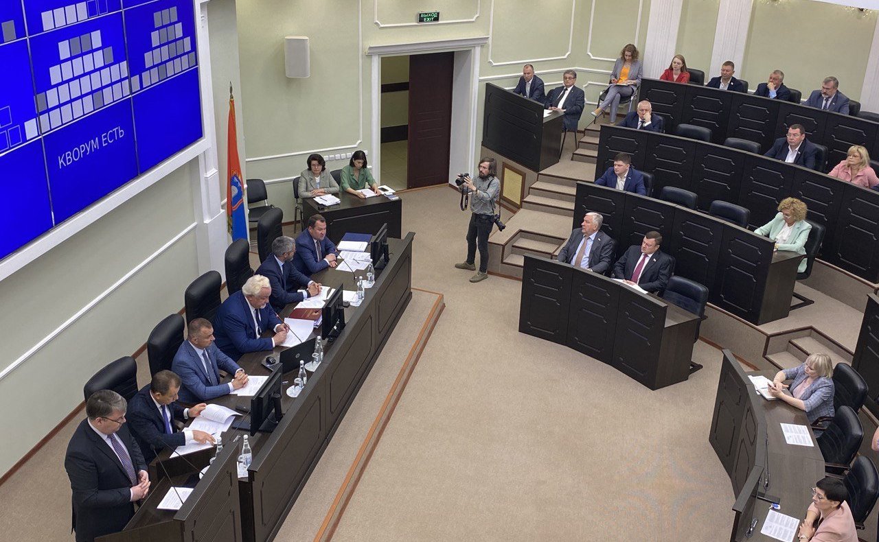 Михаил Белоусов в ходе работы в регионе принял участие в заседании Тамбовской областной Думы