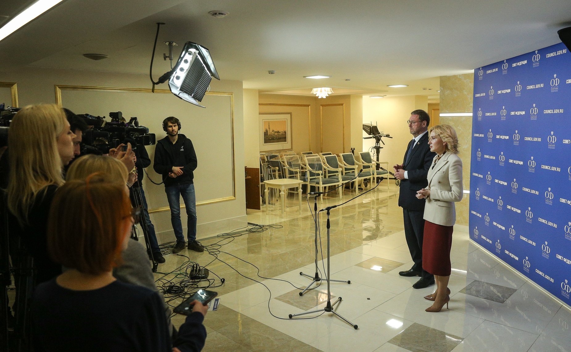 Константин Косачев и Ирина Яровая