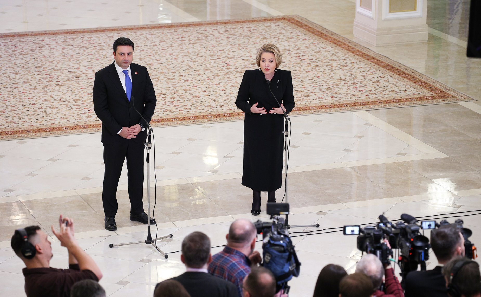 Встреча Председателя Совета Федерации Валентины Матвиенко с Председателем Национального Собрания Республики Армения Аленом Симоняном