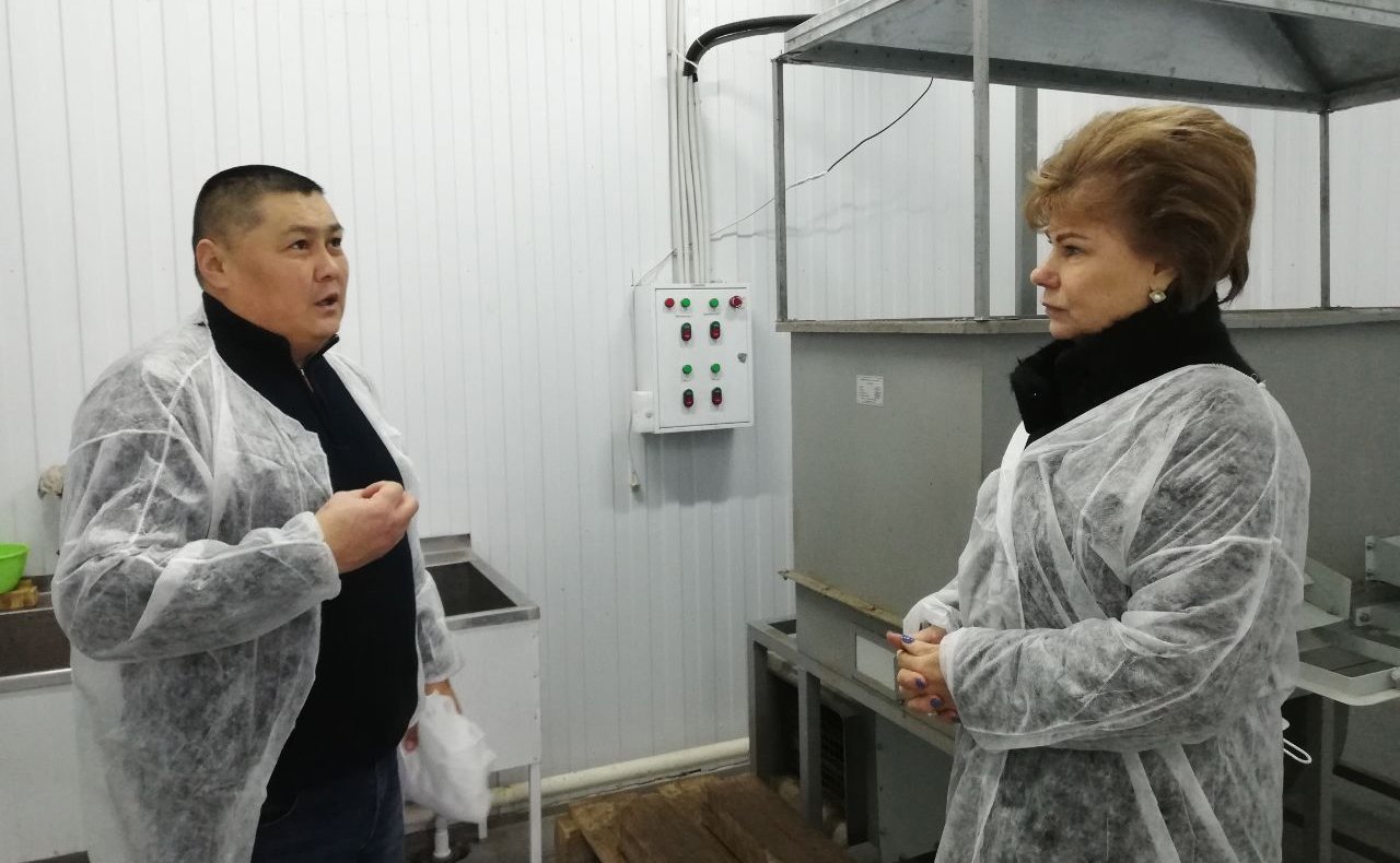 Татьяна Гигель в ходе рабочей командировки по региону посетила открывшийся в Горно-Алтайске в конце ушедшего года цех по переработке кедрового ореха, а также производству пищевых ферментов и биологически активных добавок