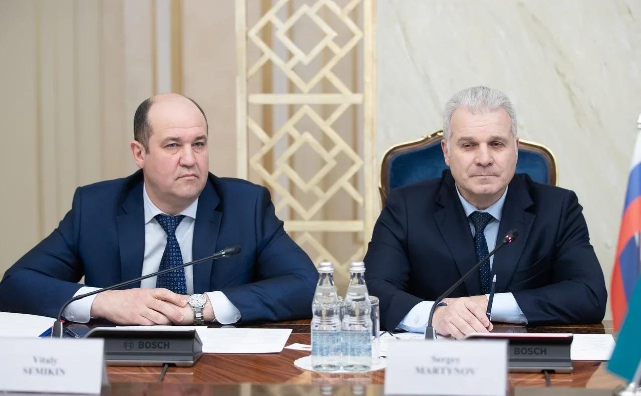 Встреча С. Мартынова с первым заместителем Председателя Ассамблеи Республики Мозамбик, Руководителем Административного совета Ассамблеи Антониу Жозе Амелией