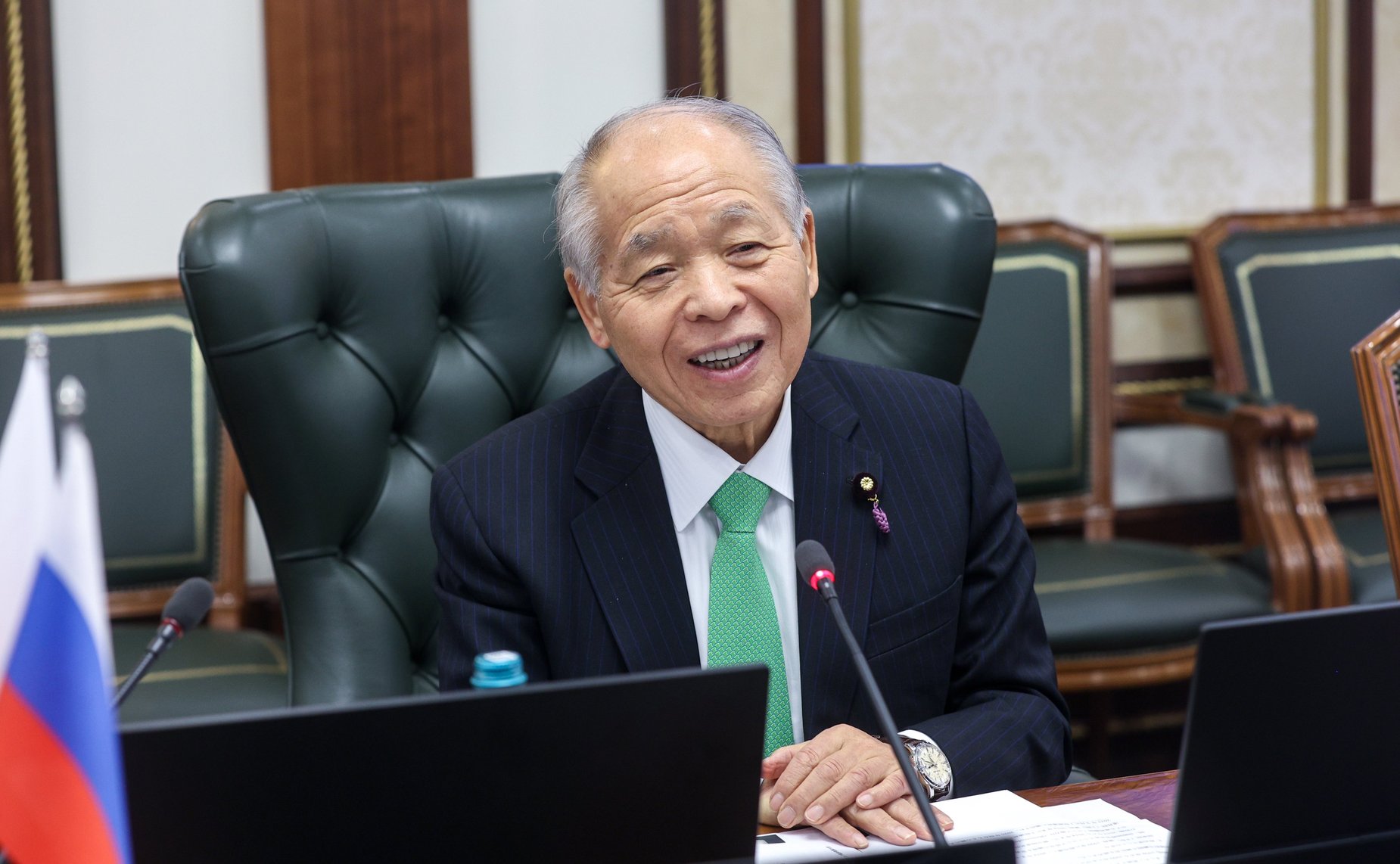 Встреча заместителя Председателя СФ Константина Косачева с депутатом Палаты советников Парламента Японии Мунэо Судзуки