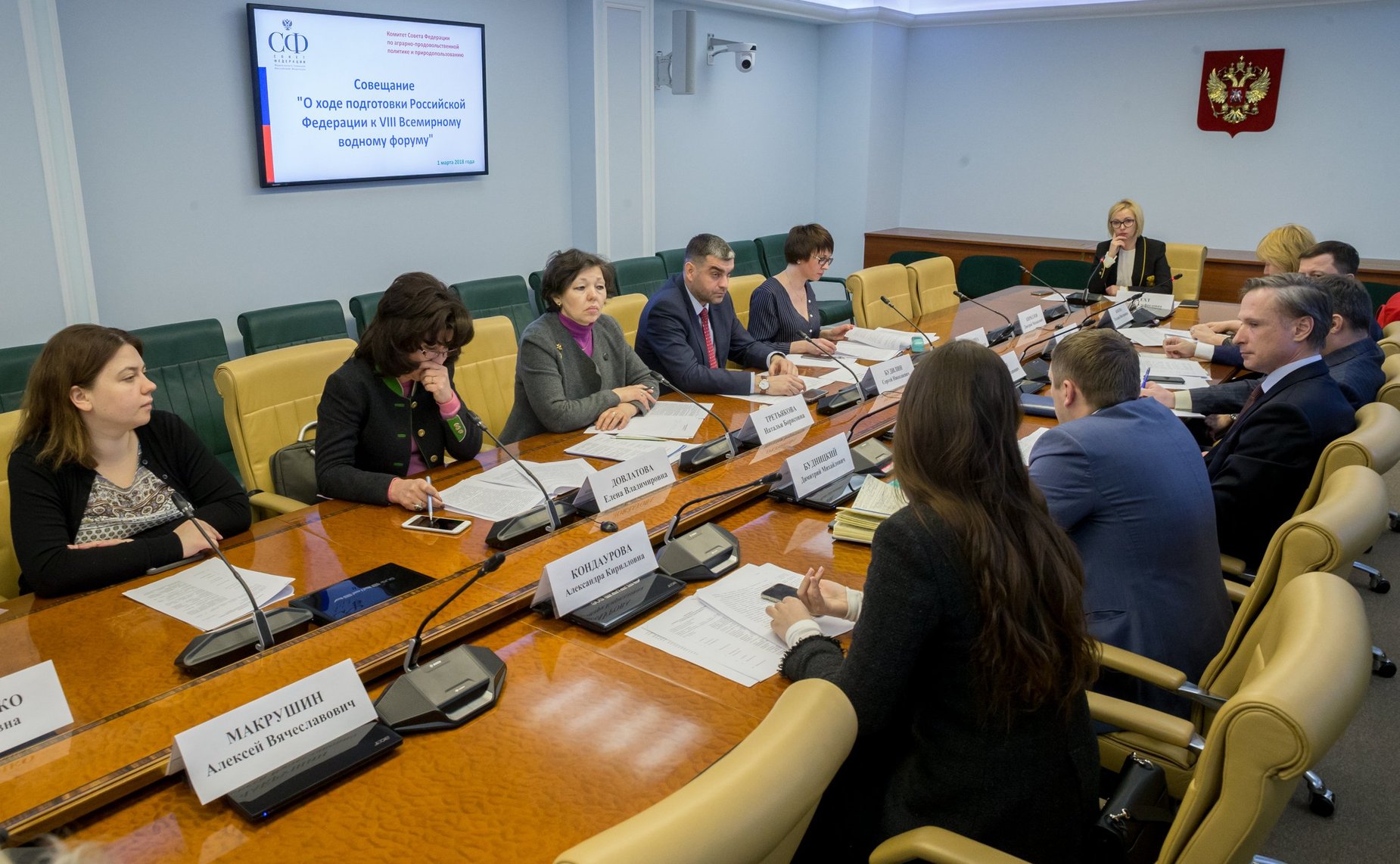 Ирина Гехт провела совещание «О ходе подготовки Российской Федерации к VIII Всемирному водному форуму»